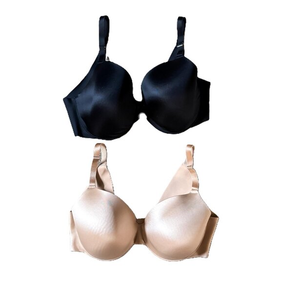 Soma Bras Vanishing Back Full Coverage Size 38DD Seamless Underwire Lot of 2 - Picture 1 of 11